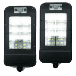 Gasiashop - SO-GD-F - FARETTO LAMPADA LED CON PICCHETTO DA GIARDINO 7W IP65  CON PANNELLO SOLARE E SENSORE CREPUSCOLARE