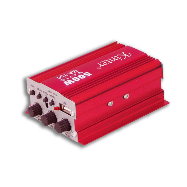 Amplificatore Auto 500W Hi-Fi Stereo 2 Canali 12V USB MP3 - MA-150 - 32595 Amplificatore Auto 500W Hi-Fi Stereo 2 Canali 12V USB MP3 - MA-150 - 32595