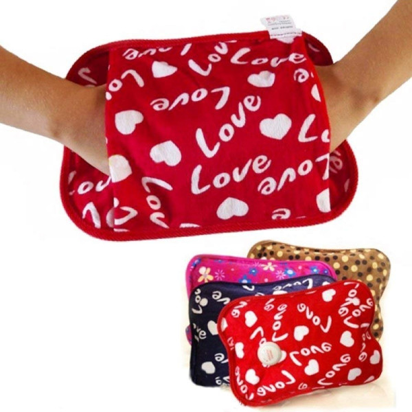 Borsa Acqua Calda Elettrica Con Tasca Per Mani Cm. 28x19 Vari Disegni - Eurogross - Foto 3