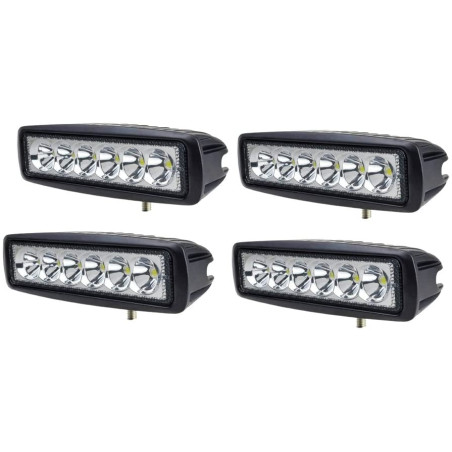 4x 18W Led Riflettore LED...