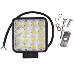 FARO SUPPLEMENTARE LED 48W 12V 24V OMOLOGATO LAVORO FUORISTRADA