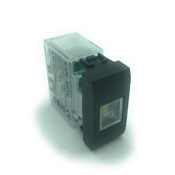 Lampada D’emergenza A LED 1 Modulo Keystone 50Lm 1W Con Adattatore Bticino  LivingLight International Antracite