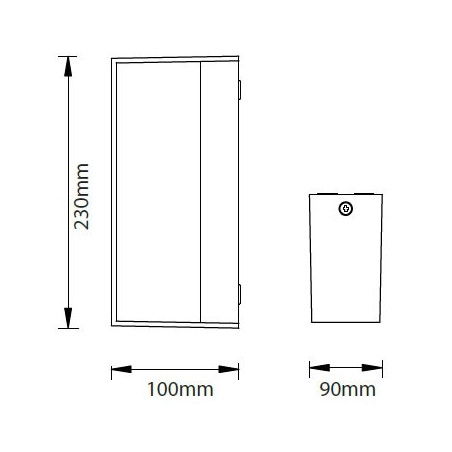 Lampada da muro Led SMD 12W...