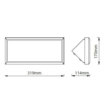 Lampada da muro Led SMD 20W...