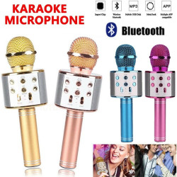 Microfono Wireless Karaoke Con Altoparlante Cassa Integrata Bluetooth  Portatile