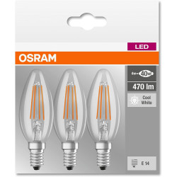Osram Lampadine A Candela LED 4W Attacco E14 Luce Naturale 4000K