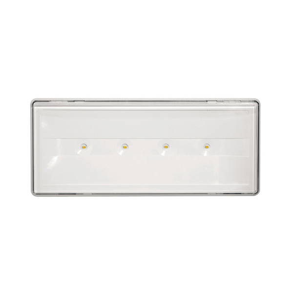 Lampada Emergenza LED A Parete Beghelli 19501 IP 40 Stile+ 18W SE/SA 2/6H