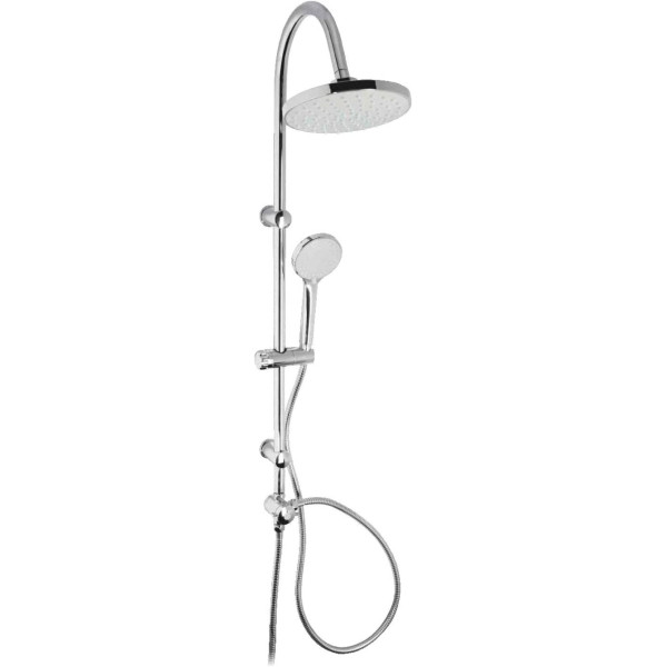 Tecmolog Asta Doccia Regolabile In Acciaio Inox 66,5 Cm - Nichel Spazzolato, Montaggio A Parete, Supporto Universale - Accessorio Bagno, SBH156