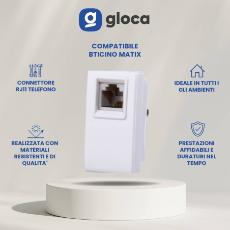 gloca Set 2 Connettori RJ11...