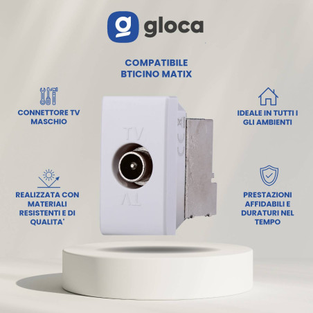 gloca Set 2 Connettori Tv...