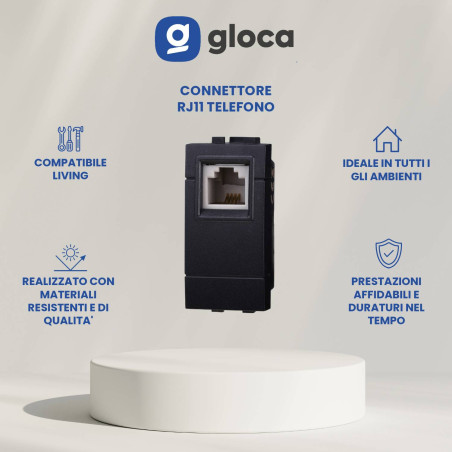 gloca Set 2 Connettori RJ11...