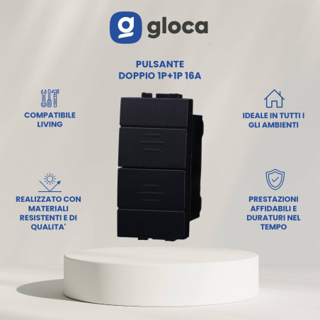 gloca Set 4 Pulsanti Doppi...