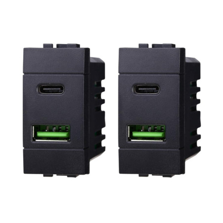 gloca Set 2 Prese USB 2 In...