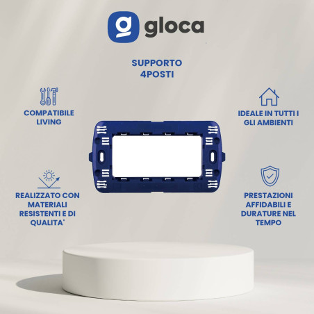 gloca Set 5 Supporti Neri...
