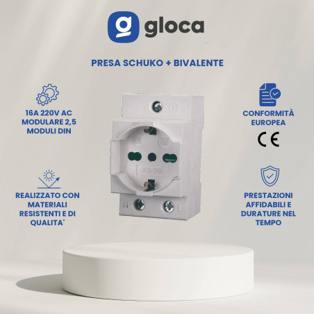 gloca Presa Schuko +...