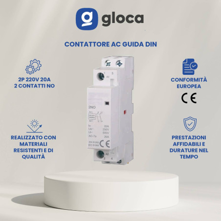 gloca Contattore AC Guida...
