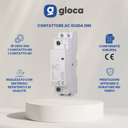 gloca Contattore AC Guida...