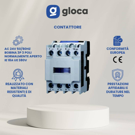 gloca Contattore AC 24V...