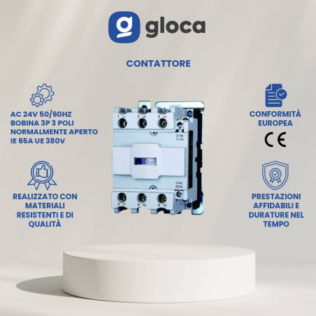 gloca Contattore AC 24V...