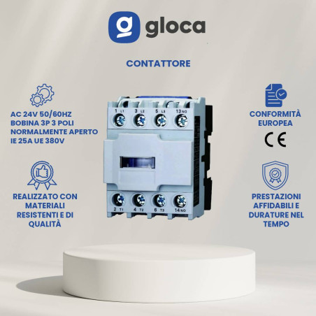 gloca Contattore AC 24V...