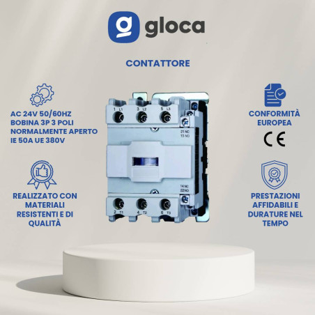 gloca Contattore AC 24V...