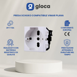 gloca Presa Schuko 2P+T 16A...