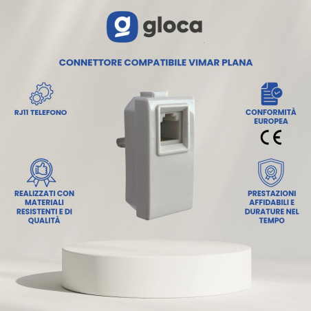 gloca Set 2 Connettori RJ11...