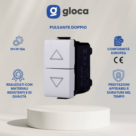 gloca Pulsante Doppio 1P+1P...
