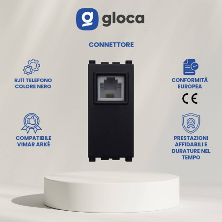 gloca Set 2 Connettori RJ11...