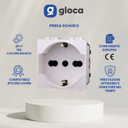 gloca Prese Schuko 2P+T 16A...