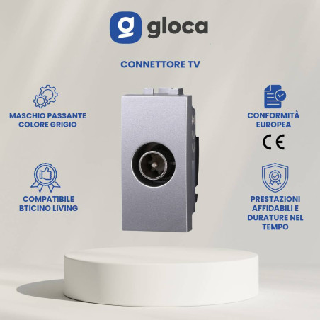 gloca Set 2 Connettori Tv...
