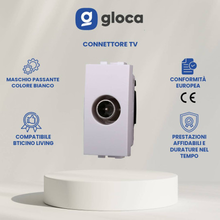 gloca Set 2 Connettori Tv...