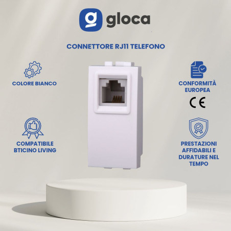 gloca Set 2 Connettori RJ11...