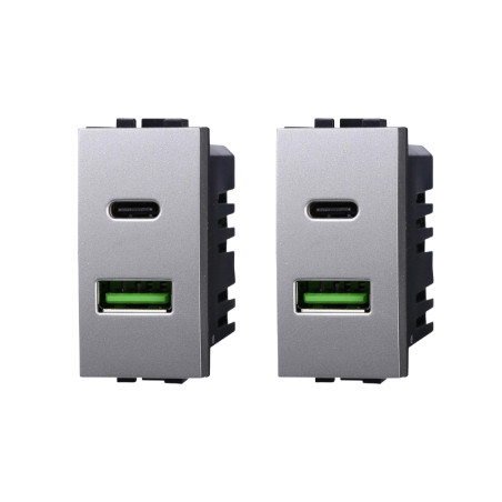 gloca Set 2 Prese USB 2 in...